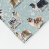 Rough Collie Blanket Fleecedecke (Ecke)