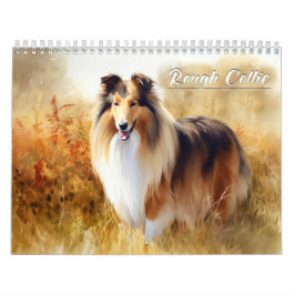 Rough Collie Calendar, jedes Jahr Kalender