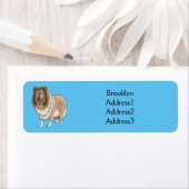 Rough Collie Cartoon Illustration (Insitu)