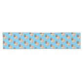 Rough Collie Cartoon Illustration Kurzer Tischläufer (Horizontal)