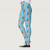 Rough Collie Cartoon Illustration Leggings (Links)