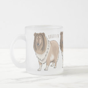 Rough Collie Cartoon Illustration Mattglastasse