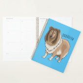 Rough Collie Cartoon Illustration Planer (Anzeige)