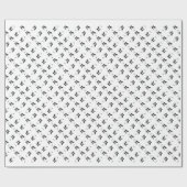 Rough Collie Charcoal Geschenkpapier (Flach)