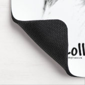 Rough Collie Charcoal Mousepad (Ecke)