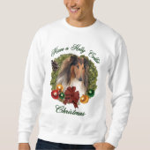 Rough Collie Christmas Geschenke Sweatshirt (Vorderseite)