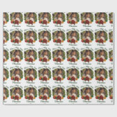 Rough Collie Christmas Geschenkpapier (Flach)