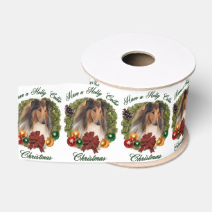 Rough Collie Christmas Ripsband