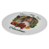 Rough Collie Christmas Schneidebrett (Ecke)