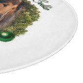 Rough Collie Christmas Schneidebrett (Ecke)