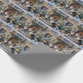 Rough Collie Christmas Scottish Highland Estate Geschenkpapier (Ecke)