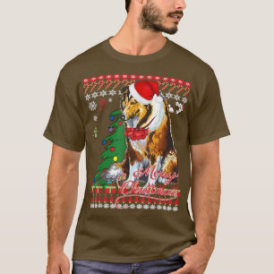 Rough Collie Christmas Sweater T-Shirt