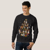 Rough Collie Christmas Tree Lights Sweater Dog Chr Sweatshirt (Vorne ganz)