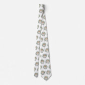 Rough Collie Christmas Wreath Krawatte (Rückseite)