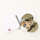Rough Collie, Collie-Portrait, lang haarig Notizblock (Innenseite)