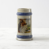 Rough Collie Dog Bierglas (Mittel)