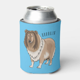 Rough collie dog cartoon illustration dosenkühler