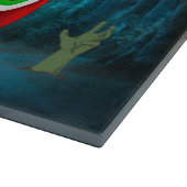 Rough Collie Dog Driving Car Beängstigend Hallowee Schneidebrett (Ecke)