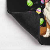 Rough Collie Dog Easter Egg Hunt Bunny Ohr Ostern Mousepad (Ecke)