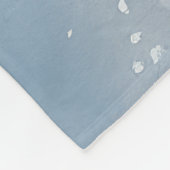 Rough Collie Dog in Sledge Let it Snow Christmas Fleecedecke (Ecke)