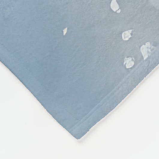 Rough Collie Dog in Sledge Let it Snow Christmas Fleecedecke (Ecke)