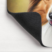 Rough Collie Dog in St. Patrick's Day Dress Mousepad (Ecke)