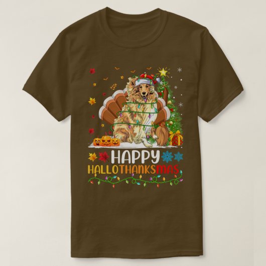 Rough Collie Dog Lover Funny Rough Collie HelloTha T-Shirt (Design vorne)