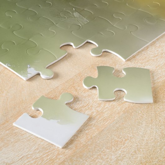 Rough Collie Dog mit Ostereiern Urlaub Puzzle (Seite)