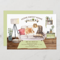 Rough Collie Dog Moving Ankündigung