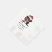 Rough Collie Dog Personalisiert Cheers Napkins Serviette (Ecke)