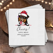 Rough Collie Dog Personalisiert Cheers Napkins