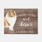 Rough Collie Dog Personalisiert Dog Mat Fußmatte (Vorderseite)