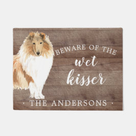 Rough Collie Dog Personalisiert Dog Mat Fußmatte