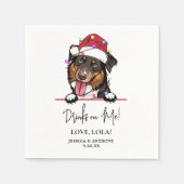 Rough Collie Dog Personalisierte Getränke Serviette (Vorderseite)