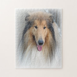 Rough Collie Dog Puzzle