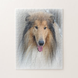 Rough Collie Dog Puzzle