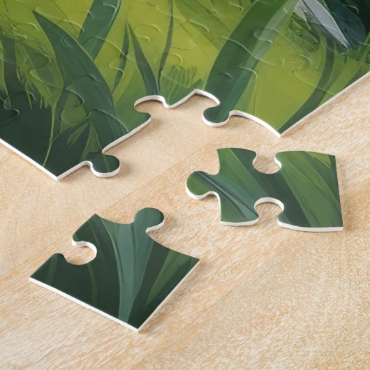 Rough Collie Dog Spring Flowers Malerei Puzzle (Seite)