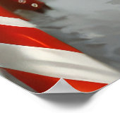 Rough Collie Dog Weihnachtsfest Poster (Ecke)