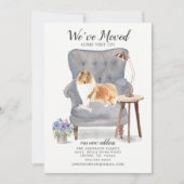 Rough Collie Dog Wir haben uns bewegt bewegende An Ankündigung (Vorderseite)