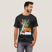 Rough Collie Dog Xmas Tree Lighting Rough Collie C T-Shirt (Vorne ganz)