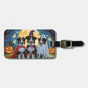 Rough Collie Dogs Pumpkin Halloween Funny Gepäckanhänger