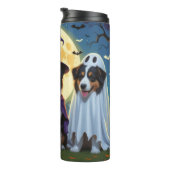 Rough Collie Dogs Pumpkin Halloween Funny Thermosbecher (Nach rechts gedreht)