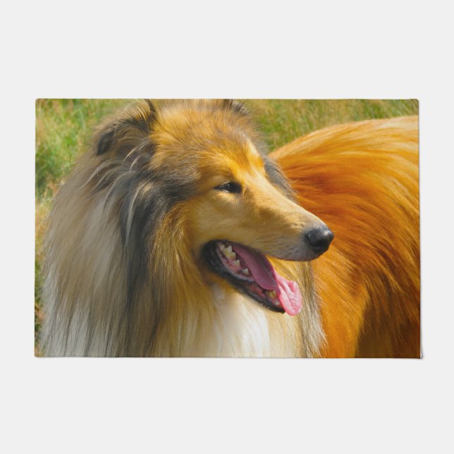 Rough Collie. Fußmatte (Vorderseite)