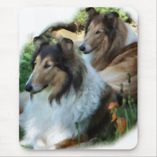 Rough Collie Geschenk der Kunst Mousepad