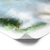 Rough Collie Geschenk der Kunst Poster (Ecke)