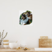 Rough Collie Geschenk der Kunst Poster (Küche)