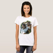 Rough Collie Geschenk der Kunst T-Shirt (Vorne ganz)