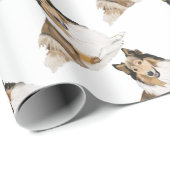 Rough Collie Geschenkpapier (Rolleneckpunkt)