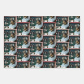 Rough Collie Happy Collidays Weihnachten Geschenkpapier Set (Vorderseite 3)