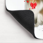 Rough Collie Heart Balloon Happy Valentine Day Dog Mousepad (Ecke)